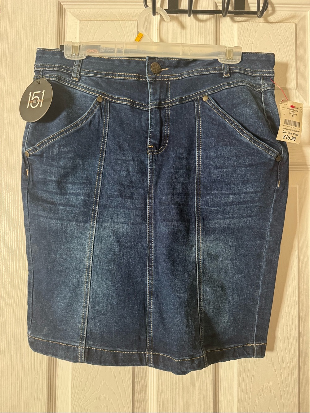 Brand new never used Sienna Dark Blue Denim Skirt - Classic Pencil Style